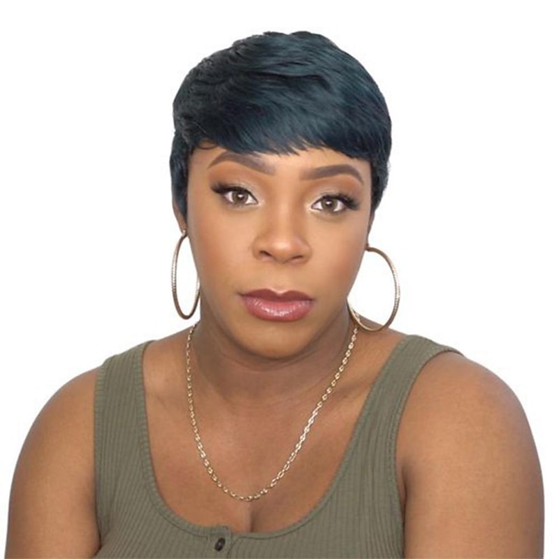 Pixie Cut perruque cheveux humain Full Machine Made Human Hair Pre Plucked  Wig Short Bob Cheap Human Hair Wigs4