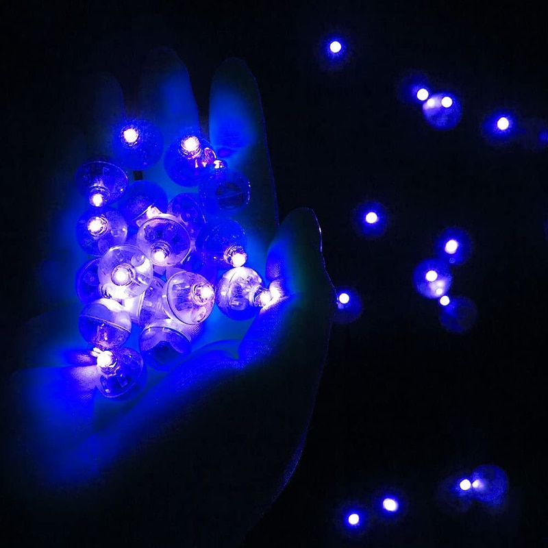 50pcs Led Balloon Light Small Led Light Round Led Ball Light Suitable for Balloon Birthday Party Activities Fun Indoor and Outdoor Wedding Decoration Supplies4