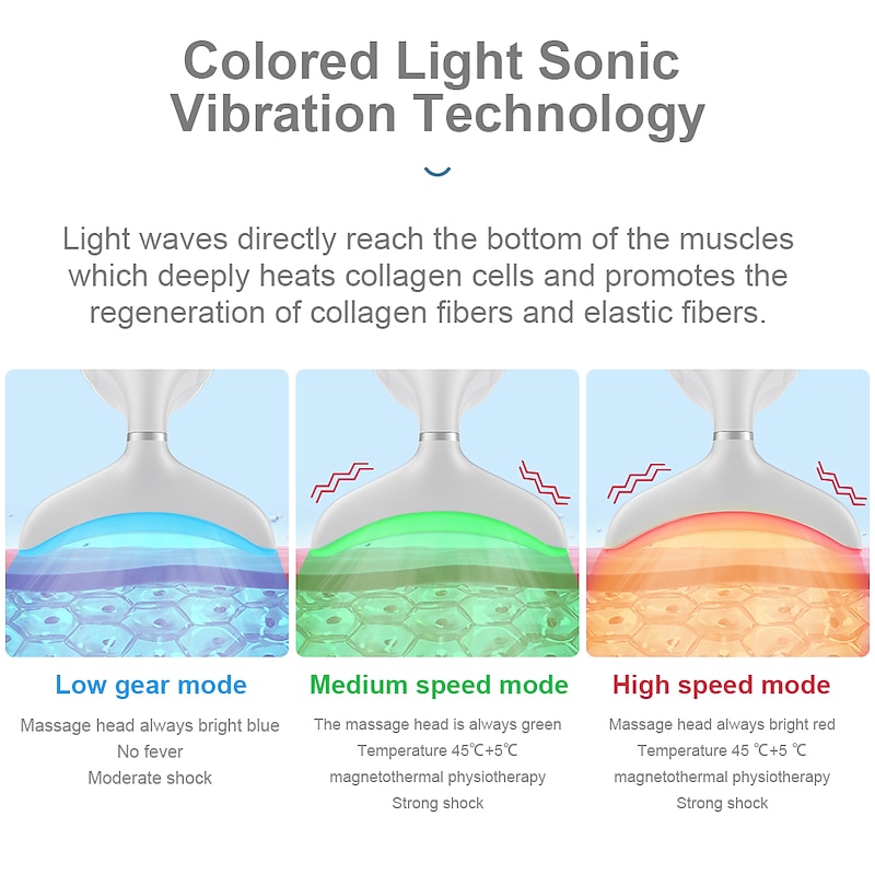 LED Photon Therapy Face Neck Lifting Massager Anti-aging Skin Tighten Reduce Double Chin Anti-Wrinkle Device4