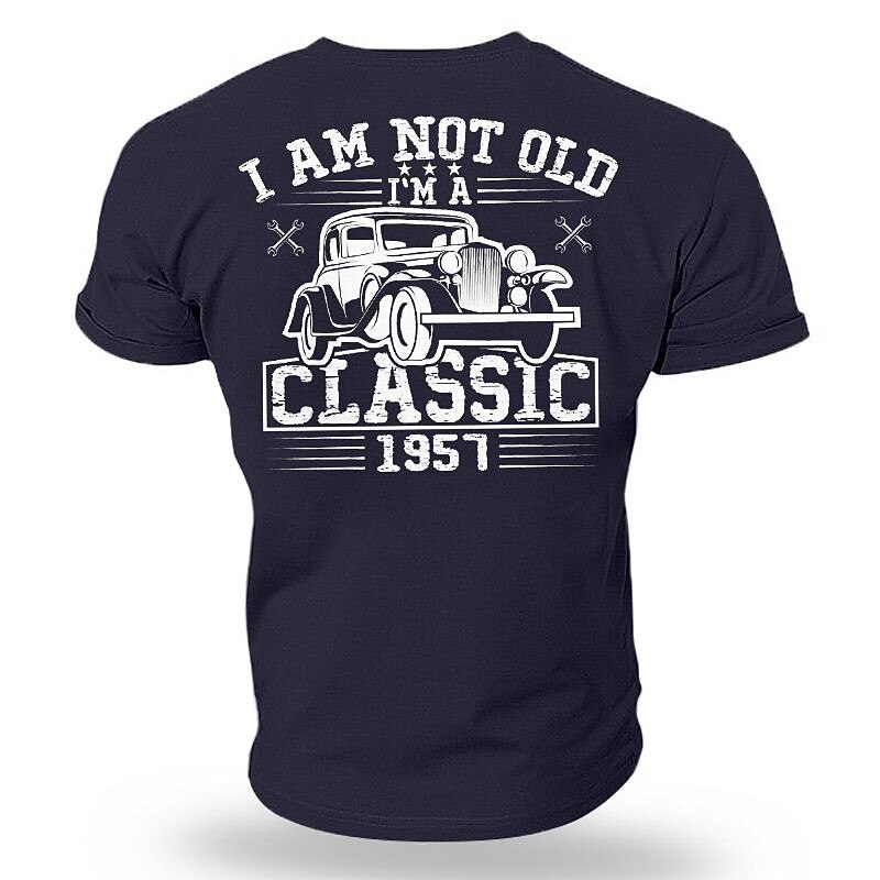 Men's Car Graphic Prints Hobby T Shirt Graphic Tee Cotton Short Sleeve Graphic Shirt Wine Black White Comfortable Tee Vacation Street Fashion Designer Clothing4