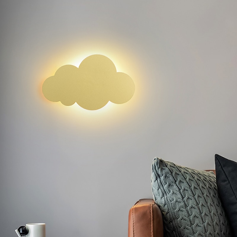 Nursery Wall Sconces for Baby Room White Cloud Night Light Cloud Shape LED Fixture Bedroom Lighting4