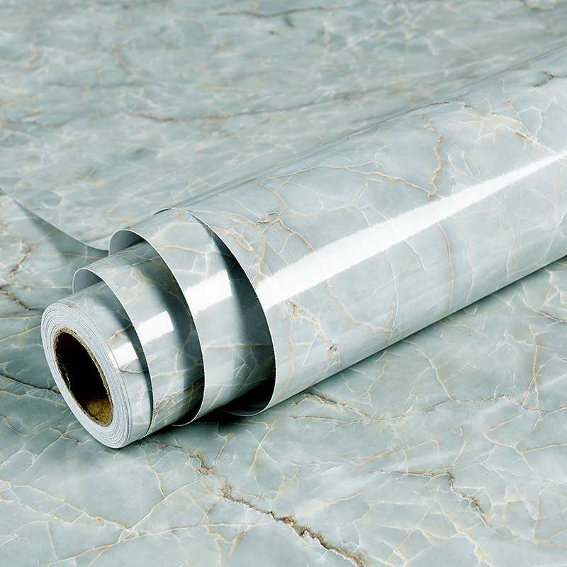 Cool Wallpapers 1 Roll White Black Marble, Oilproof High Temperature Resistant Peel And Stick, Waterproof, Easily Removable Self-Adhesive Film Covering Kitchen Countertop Cabinet Shelf Liner4