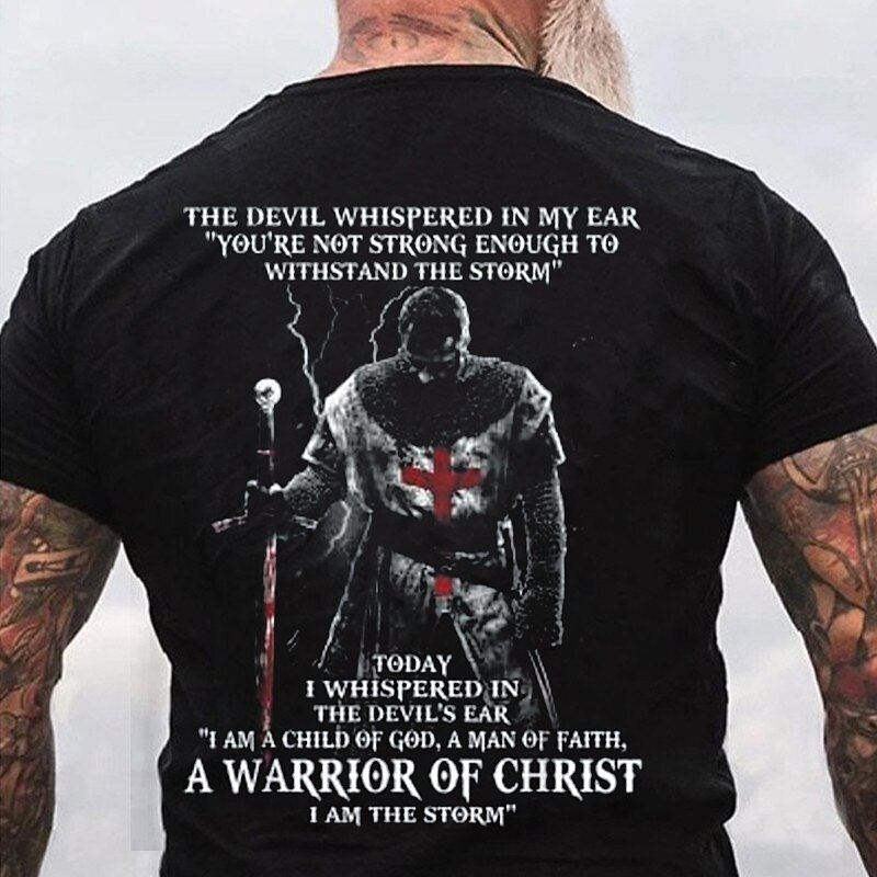 Men's Graphic Gothic Horror T Shirt Tee Christian T Shirts Short Sleeve T shirt 3D Print Crew Neck Shirt Vintage Fashion Designer Outdoor Casual Daily Black Spring & Summer Clothing Apparel S M L XL