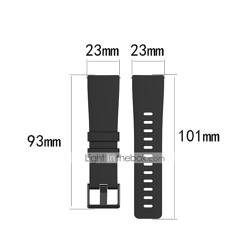 Watch Band for Fitbit Versa 2 / Versa Lite / Versa SE / Versa Soft Silicone Replacement  Strap Adjustable Breathable Classic Clasp Sport Band Wristband4