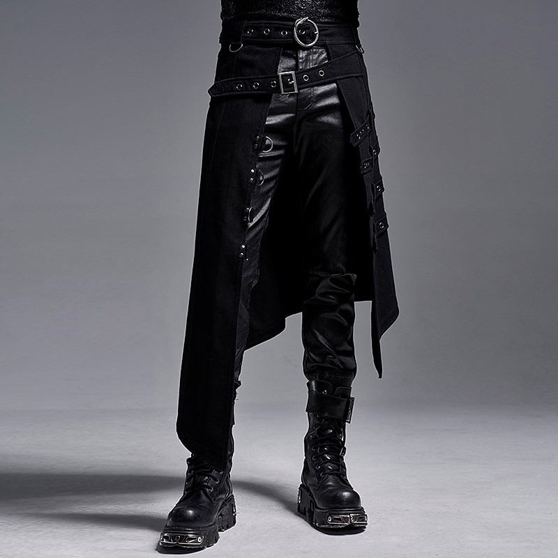 Punk & Gothic Medieval Steampunk Skirt Plague Doctor Fancy Dress Men's Masquerade Adults' Skirts
