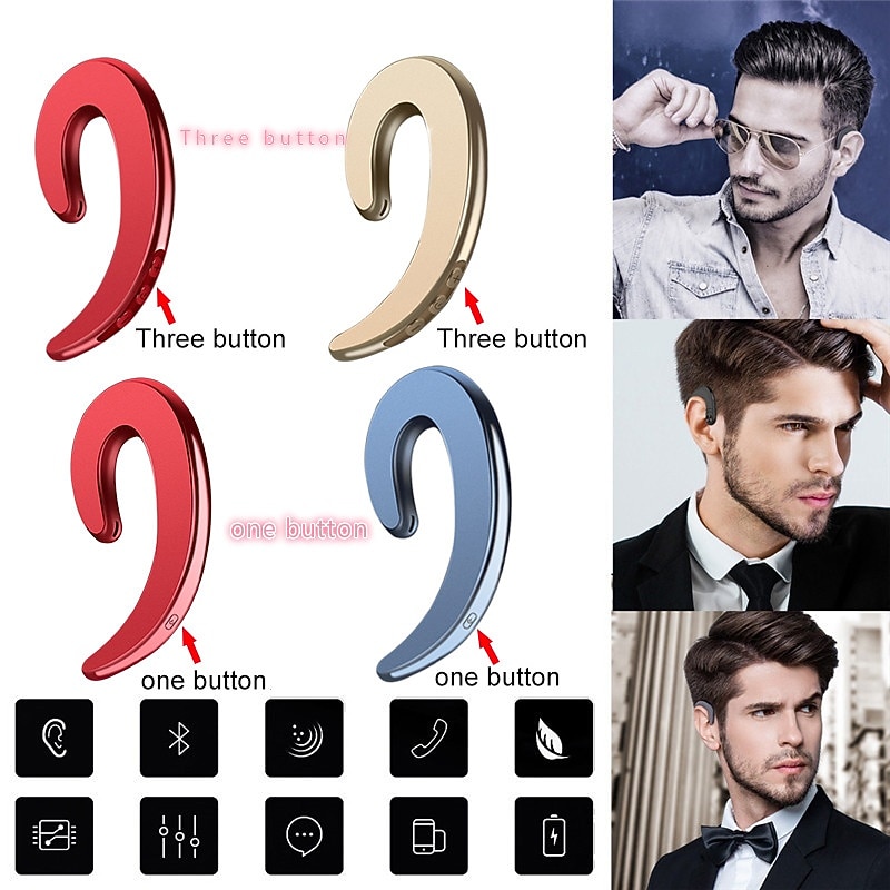 Bone Conduction Bluetooth 5.3 Wireless Headset Stereo Sports Headphone Universal Oreillette Bluetooth 5.3 casque sans fil stro sport casque universel2