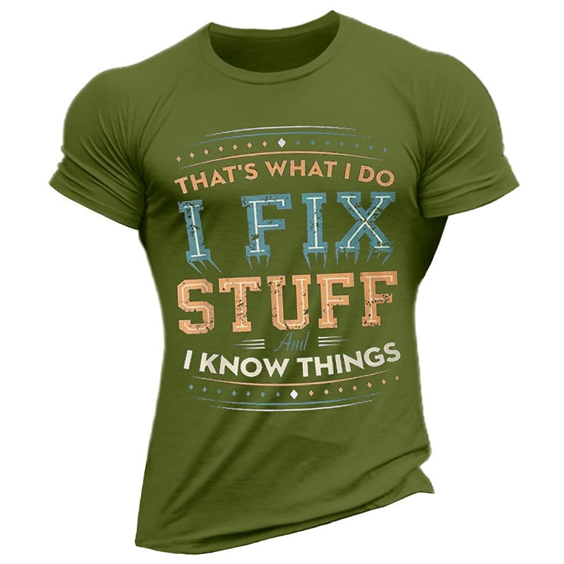 Men's Graphic Prints Letter Print Hobby T Shirt Graphic Tee Cotton Short Sleeves Graphic Shirt Wine Black White Comfortable Tee Vacation Street Fashion Designer Clothing3