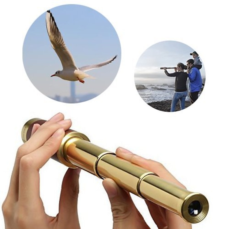High Power Monocular Telescope Spyglass Tools High Power Mirror Retro Pirate Portable Monocular Telescope Astronomical Eyepiece 25x30