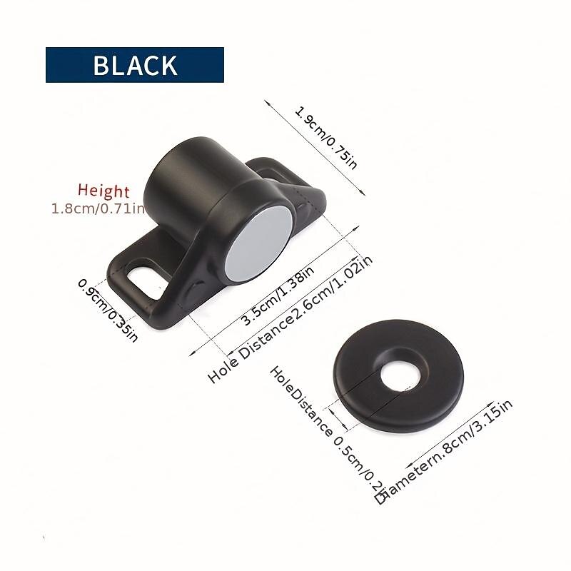 1 Set, Magnet Cabinet Door Catch, Magnetic Furniture Door Stopper, Strong Powerful Neodymium Magnets Latch Cabinet Catches Furniture Accessories3