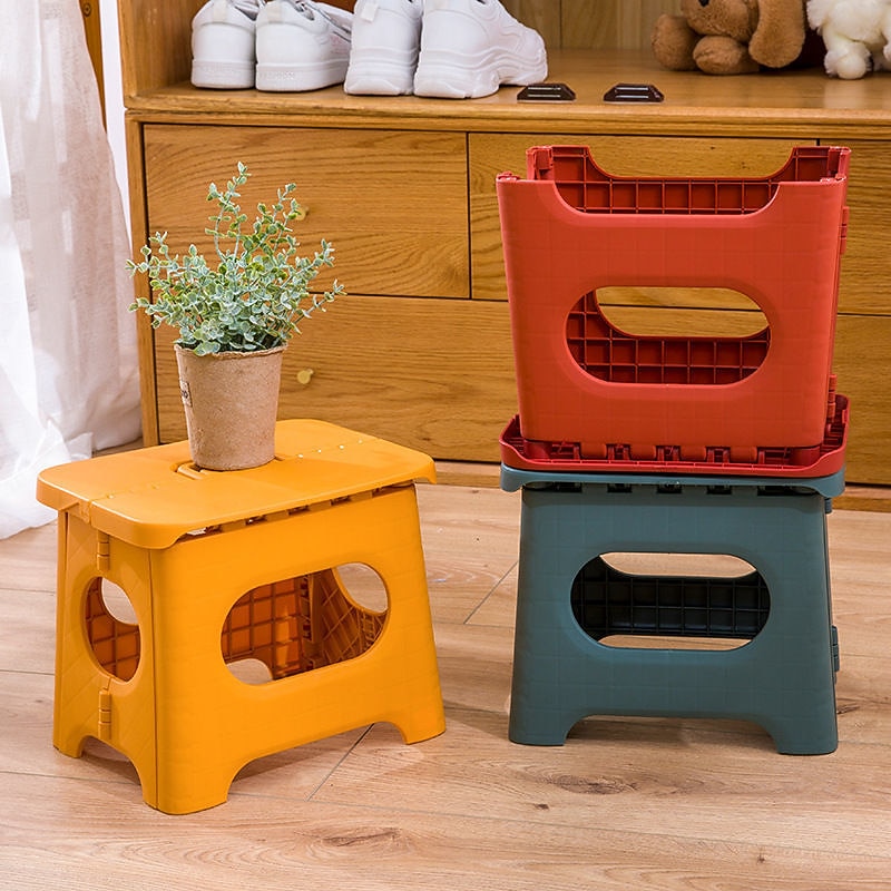 Japanese-style Portable Household Folding Stool Kids Child Plastic Stool Outdoor camping fishing stool