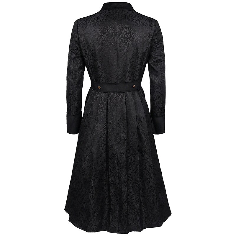 Punk & Gothic Medieval Steampunk Coat Tuxedo Trench Coat Vampire Plague Doctor Fancy Dress Men's Steampunk Masquerade Casual Daily Adults' Coat3