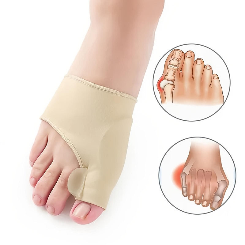 Sebs Foot Protector Foot Care Hallux Valgus Corrector High Elastic Day and Night Toe Splitter Foot Cover with Silicone3