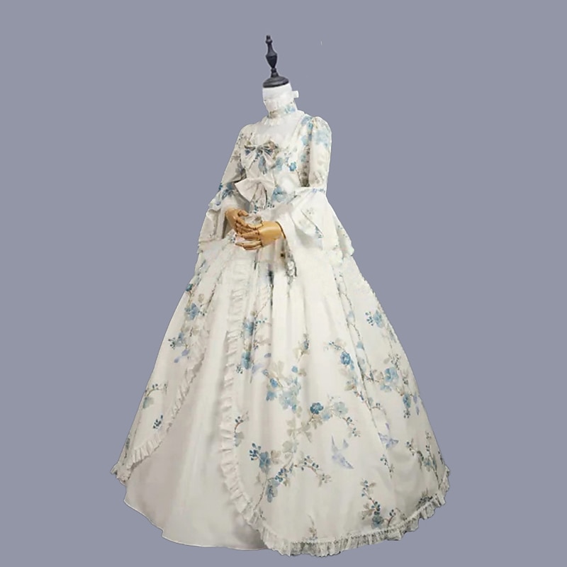 Rococo Victorian Vintage Dress Ball Gown Prom Dress Maria Antonietta Bridal Fancy Dress Women's Masquerade Carnival Wedding Party Adults' Dress2