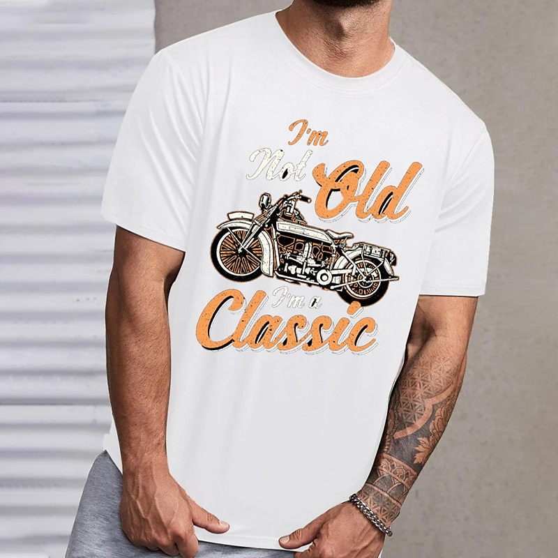 Men's Plus Size Big Tall T shirt Tee Tee Graphic Tee Crewneck Black White Short Sleeves Outdoor Going out Print Letter Clothing Apparel Cotton Blend Stylish Casual Tops2