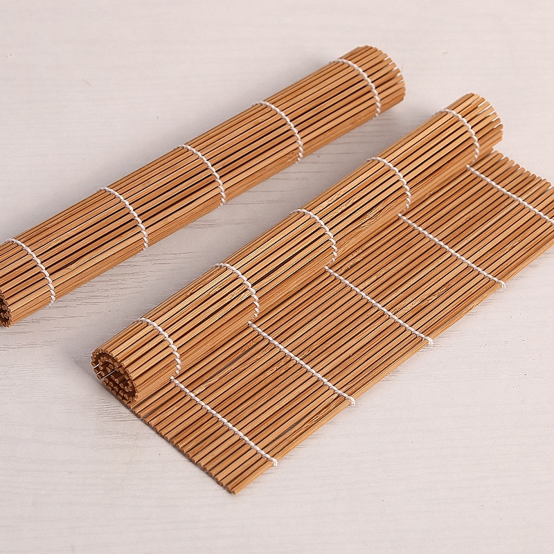 9pcs/set DIY Bamboo Sushi Maker Set Sushi Curtain Rice Sushi Making Kits Roll Cooking Tools Chopsticks Spoon Sushi Blade2