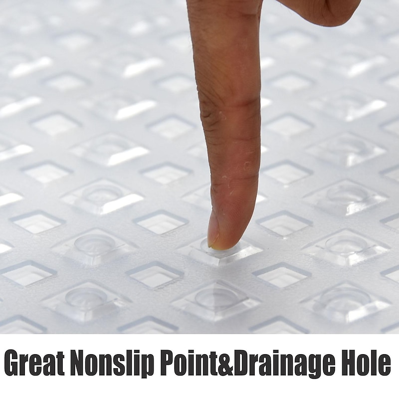 Bath Mat Non-slip Bathtub Mat Anti-Bacterial Shower Mat,Extra Long,90*40CM/16"*35", Powerful Suction Cup Gripping,Machine Washable, BPA Free, Non-Toxic, Phthalate free, Latex Free4