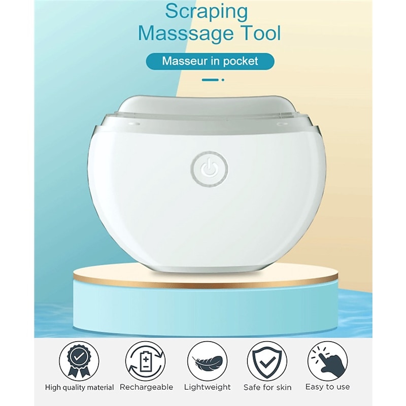 EMS Face Guasha Massager with Red/Blue/Purple Light 42 Heat Massage Microcurrent Machine for Anti-Aging Anti-Wrinkles Face Lifting Body Relief3