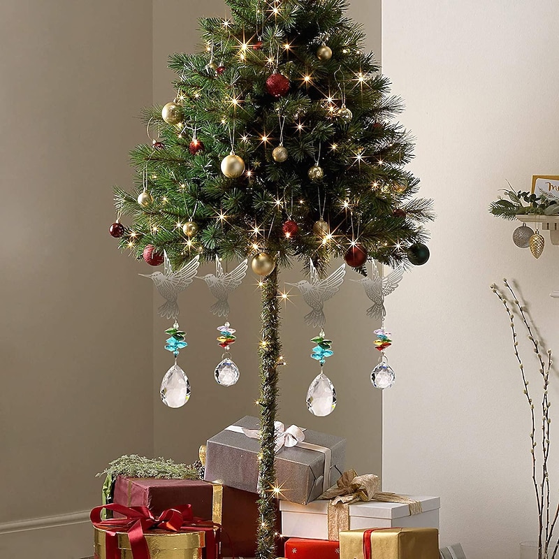 suncatcher hummingbird crystal sun catcher crystal pendant lighting pendant garden prism ball decoration3