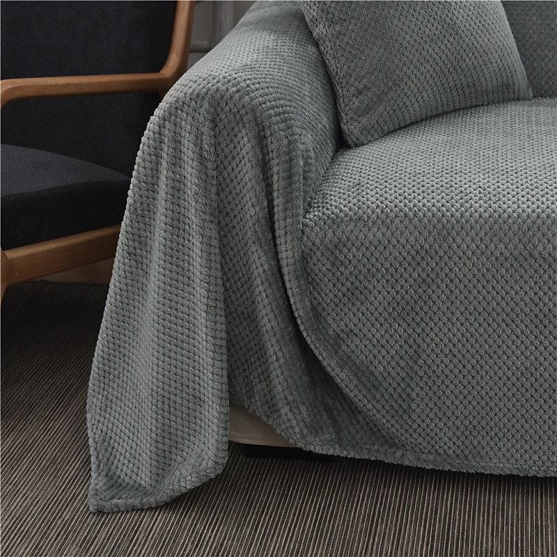 Anti-Scratch Cat Sofa Cover Blanket Sofa Slipcover,Soft Fuzzy Bedding Blankets ,Furniture Protector from Pet Scratch, Premium Fluffy Blankets Plush Fleece Throw Dog Bed3