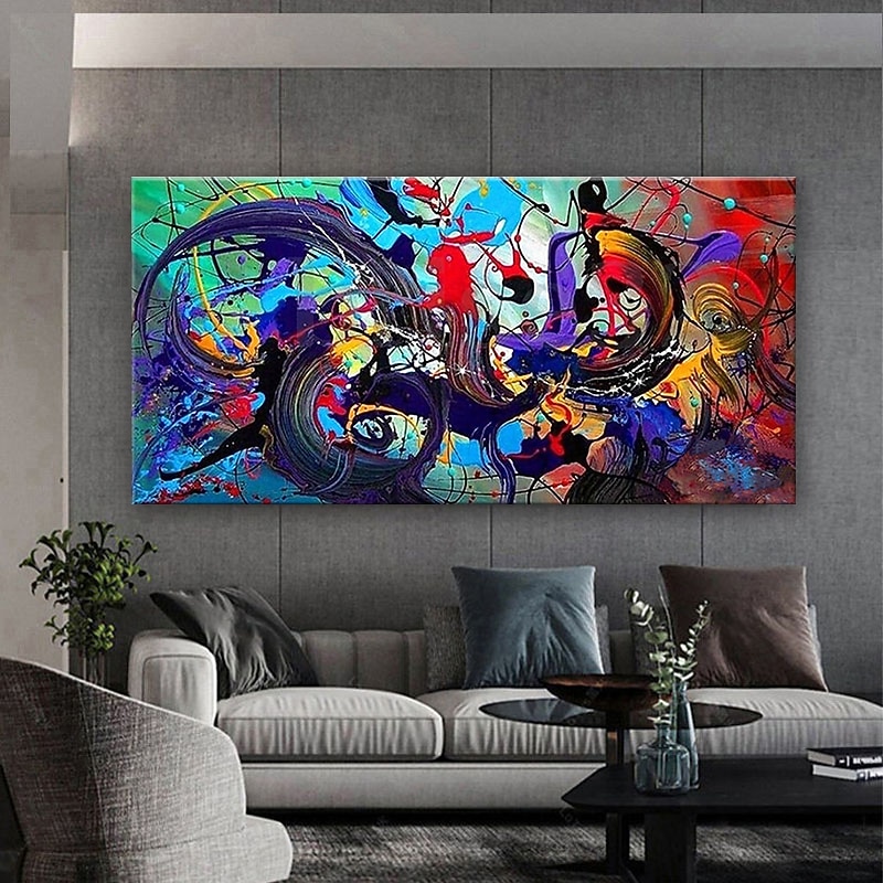 Oil Painting Handmade Hand Painted Wall Art Abstract Colorful  Home Decoration Décor Rolled Canvas No Frame Unstretched3