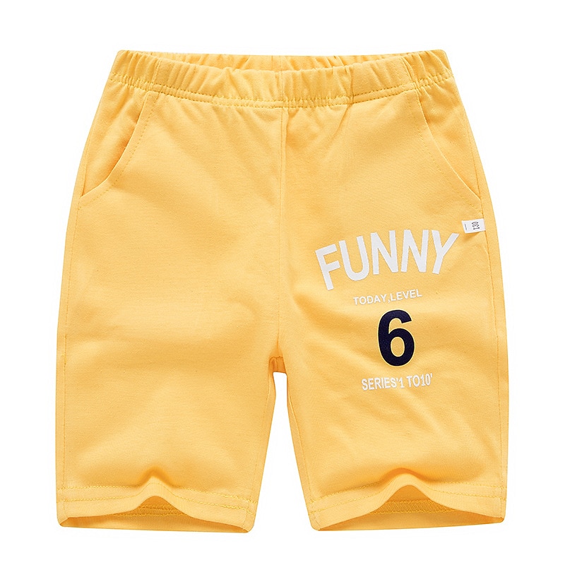Kids Boys Shorts Solid Color Soft Shorts School Cotton Adorable Daily 7-13 Years2