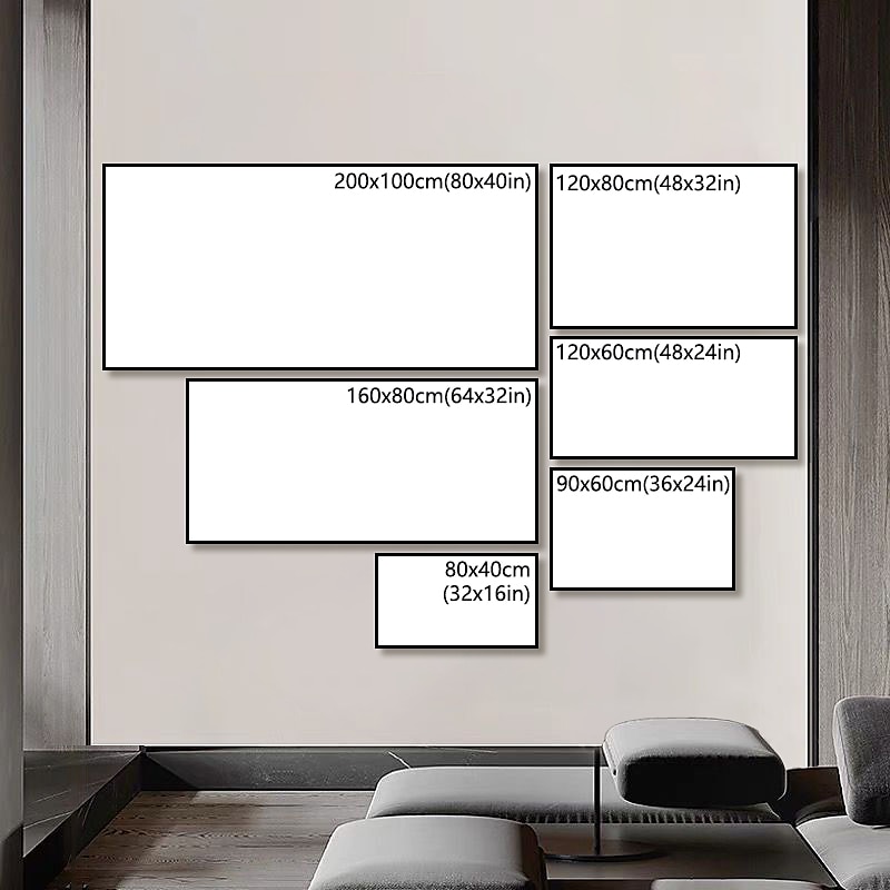 Handmade Oil Painting Canvas Wall Art Decorative Abstract Knife Painting Landscape White For Home Decor Rolled Frameless Unstretched Painting2