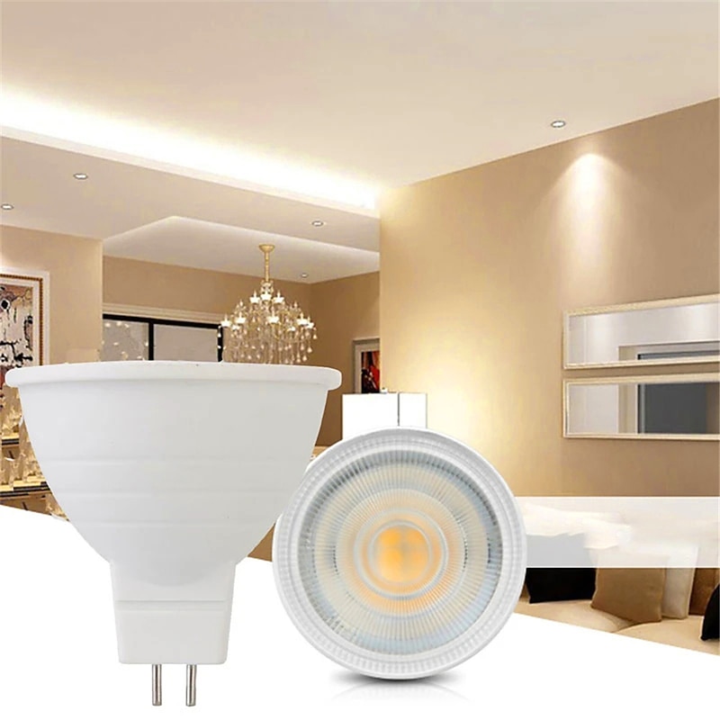 6pcs 8W Spotlights Track LED Bulbs Downlight Light Source Home Lighting Pendant Light Source MR16  AV/DC 12V2