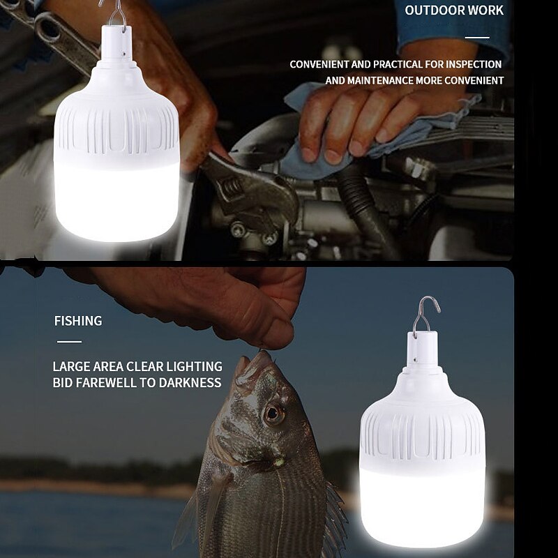 1pc 30 W LED Globe Bulbs 1000 lm USB 72 LED Beads SMD 5730 Waterproof Rechargeable Dimmable White 5 V / RoHS / CE Certified4