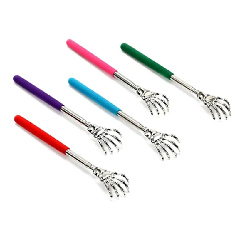 1pc New Retractable Back Scratcher Tool Stainless Steel Horn Massager Massage Tool Used To Relax The Back4