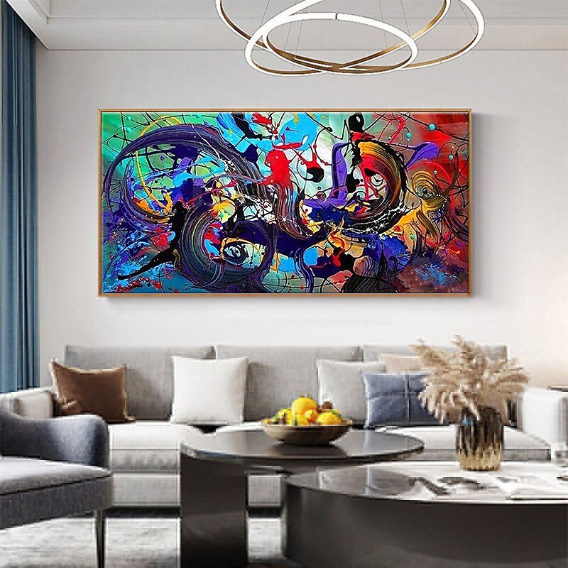 Oil Painting Handmade Hand Painted Wall Art Abstract Colorful  Home Decoration Décor Rolled Canvas No Frame Unstretched4