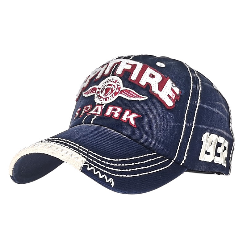 Unisex Baseball Cap Sun Hat Black Red Cotton Washed Travel Beach Outdoor Vacation Letter Adjustable Sunscreen Fashion4