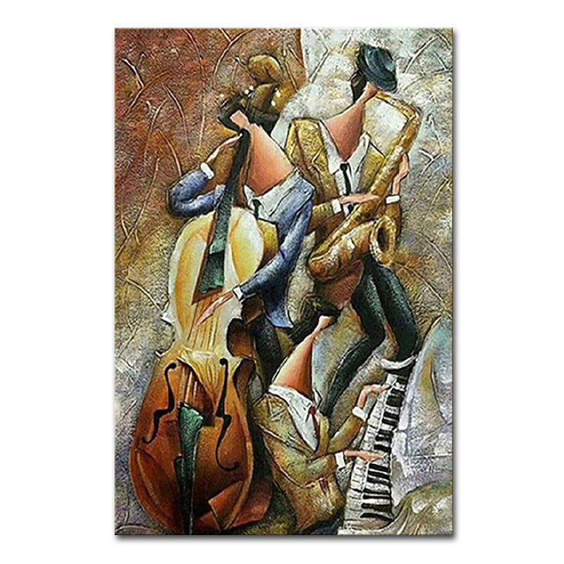 Mintura Handmade Abstract Figure Oil Paintings On Canvas Wall Art Decoration Modern Abstract Picture For Home Decor Rolled Frameless Unstretched Painting2