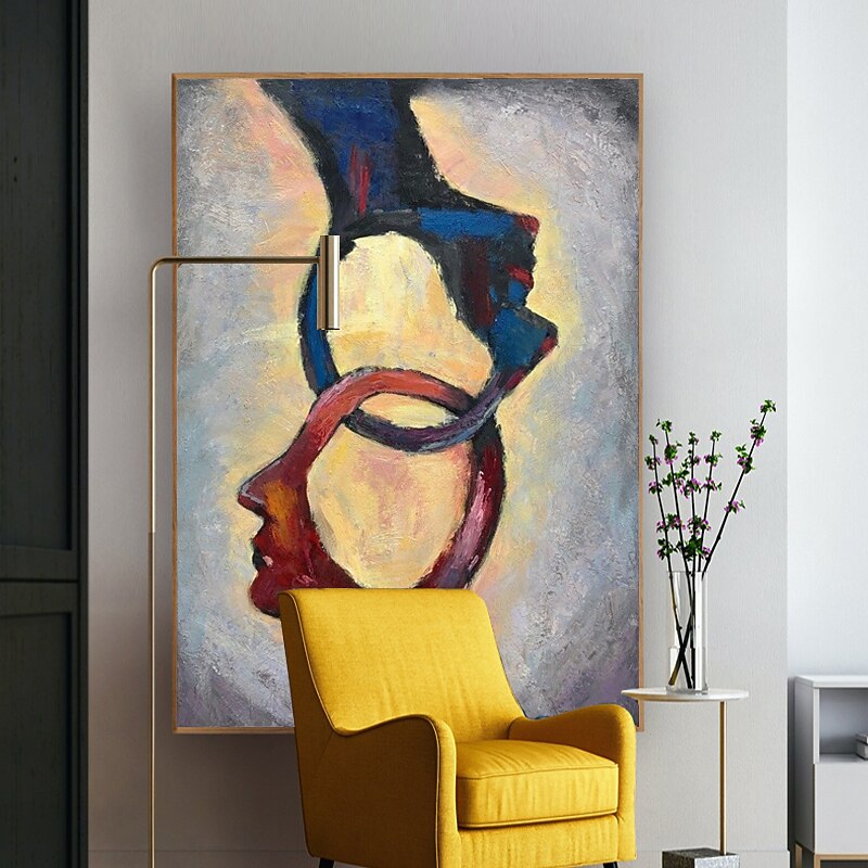 Oil Painting Handmade Big Size Painting Hand Painted Wall Art Abstract Modern People Canvas Painting Home Decoration Decor No Frame Painting Only4