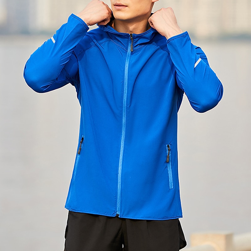 Men's Cycling Jacket Windbreaker Softshell Jacket Windproof Breathable Quick Dry Comfortable Bike Raincoat Top Black White Blue Bike Wear3