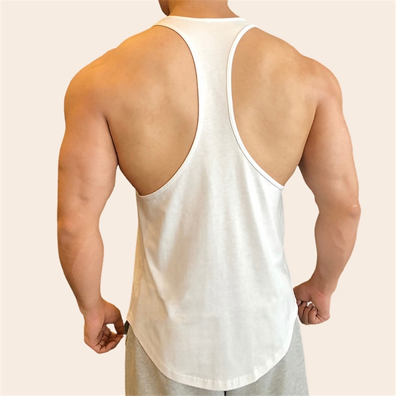 Men's Tank Top Vest Top Undershirt Sleeveless Shirt Sleeveless Crew Neck Summer Plain Fashion Designer Muscle Outdoor Going out Gym Black White Gray Top Tee for Men3