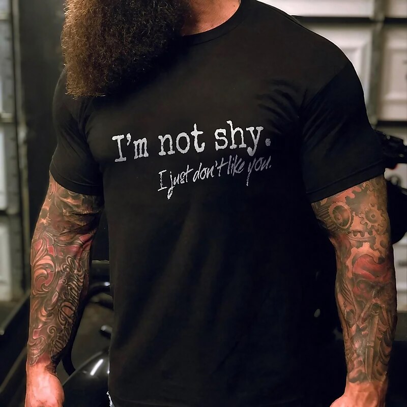 Men's Plus Size T shirt Tee Big and Tall Graphic Crewneck Print Short Sleeves Streetwear Stylish Casual Tops Outdoor Going out Tops