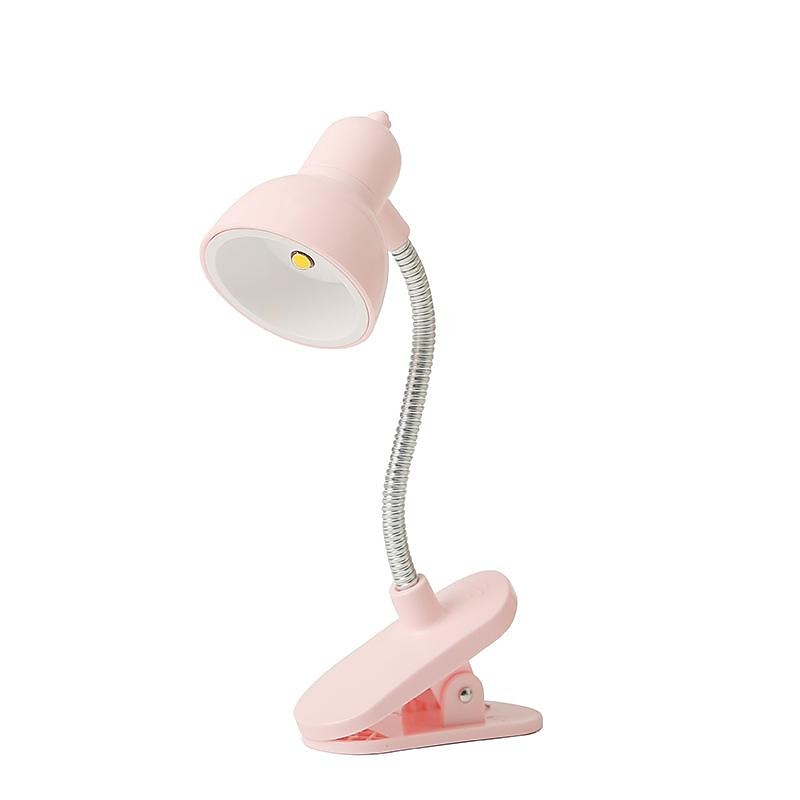 1pc Mini Book Lamp Eye Protection Desk Lamp with Clamp Bright Warm Light Clip Lamp Including Battery2