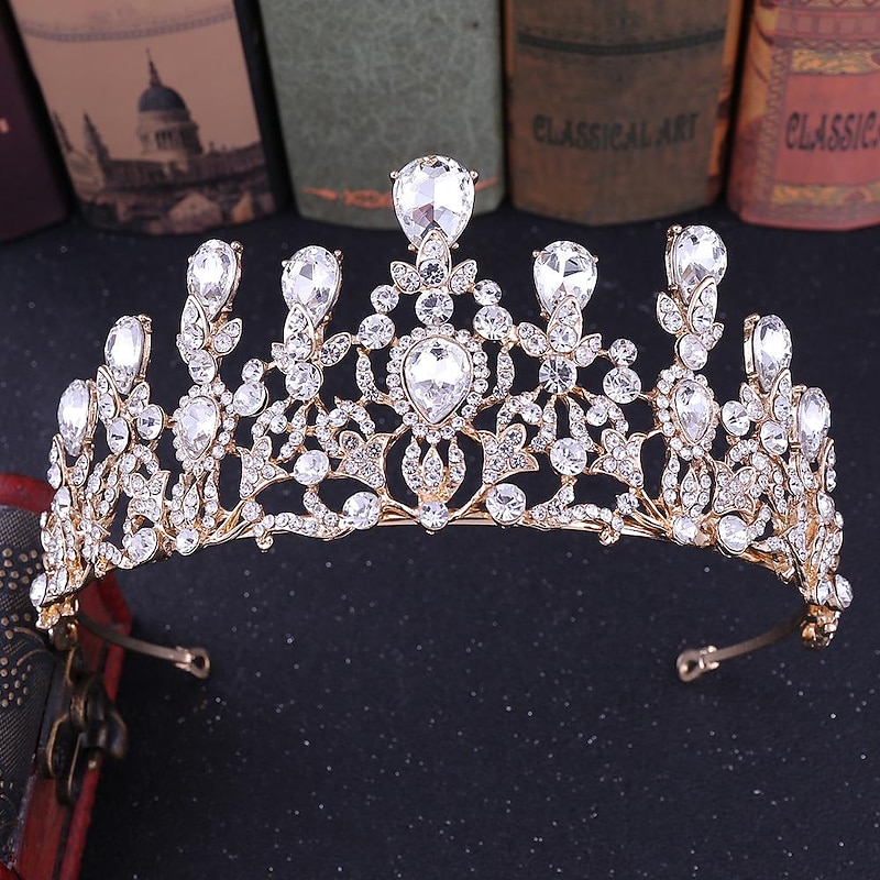 Silver Color Tiara and Crown for Women Crystal Queen Crowns Rhinestone Princess Tiaras for Girl Bride Wedding Hair Accessories for Bridal Birthday Party Prom Halloween Cos-play Costume Christmas3