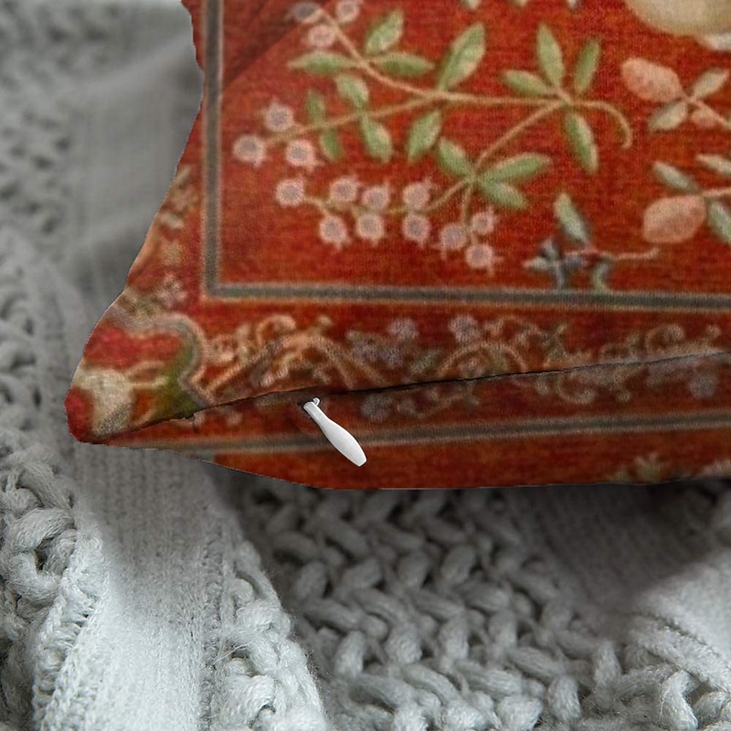 Medieval French Double Side Pillow Cover 1PC Decorative Square Cushion Case Pillowcase for Bedroom Livingroom Sofa Couch Chair3