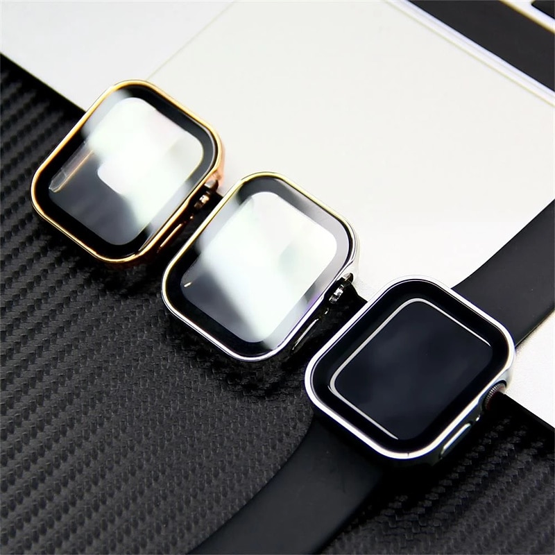 Watch Case with Screen Protector Compatible with Apple Watch Ultra 49mm / Series 8 7 41mm 45mm / Series 6 5 4 SE 40mm 44mm Shockproof Hard PC Watch Cover3