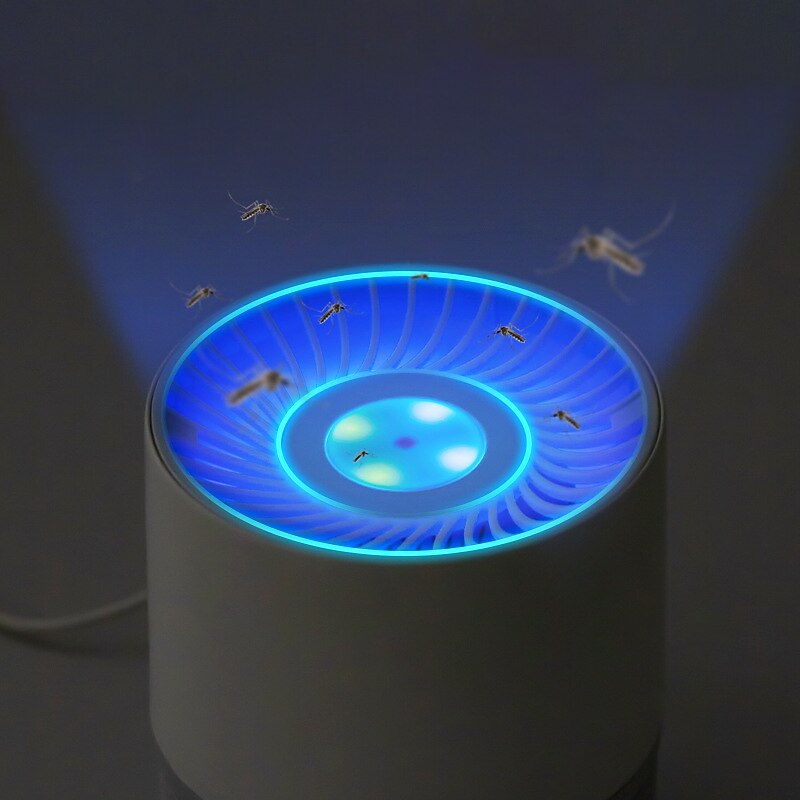 Electric Shock Lamp 360 Purple Lighting Wave Mosquito Killer Lamp Indoor Fly Control Light LED Low-Noise Insects Lighting Bug3