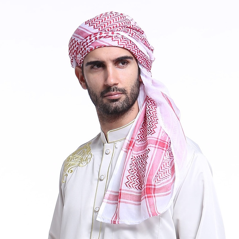 Men's Hat Scarf Cap Religious Arabian Muslim Ramadan Adults Headpiece