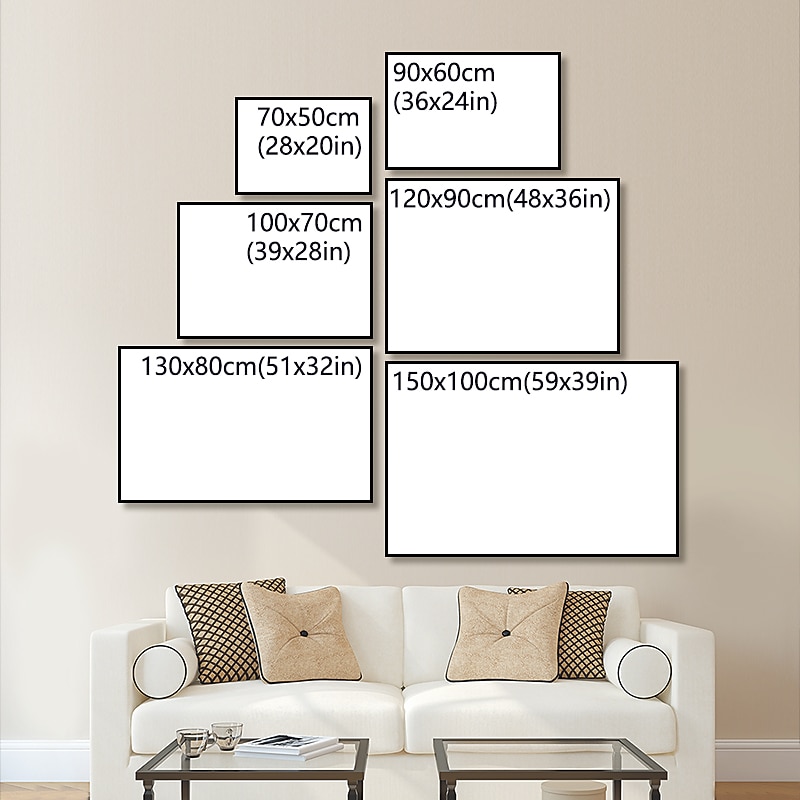 Handmade Oil Painting Canvas Wall Art Decoration Abstract Golden and Blue Color Paintings for Home Decor Rolled Frameless Unstretched Painting2