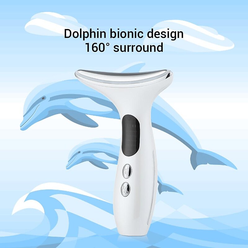 Firming Wrinkle Removal Device for Neck Face Facial and Neck Massage Kit Double Chin Reducer Vibration Massager for Skin CareImprove Firm Tightening and Smooth4