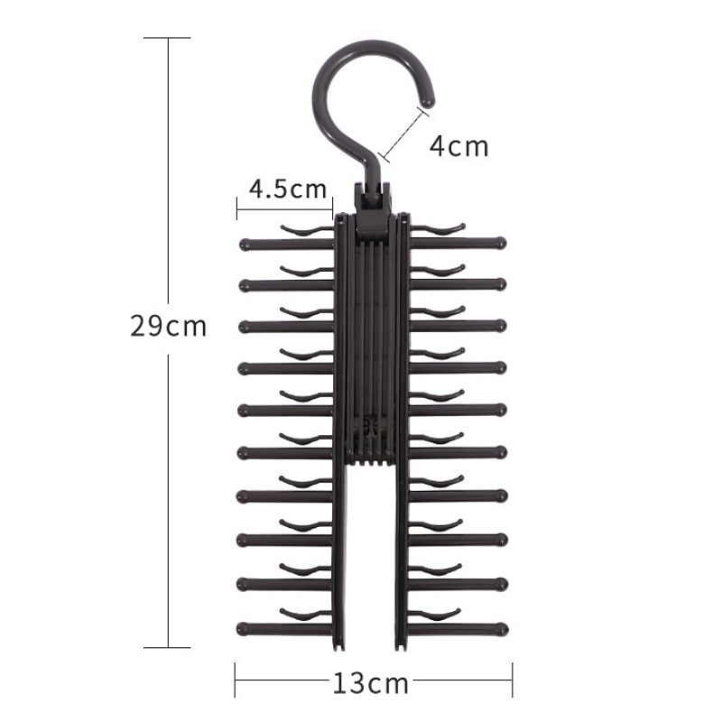 Adjustable Tie Storage Rack 360 Degree Rotating Household Tie Shelf Belt Silk Scarf Artifact Cabinet Organizer Hangers2