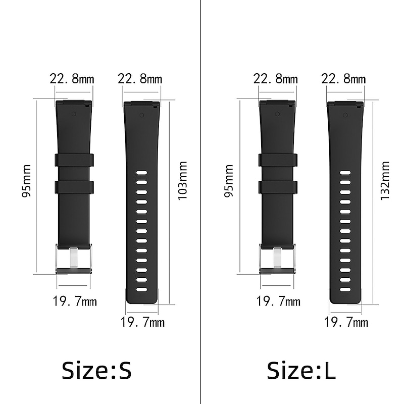Smart Watch Band Compatible with Fitbit Versa 2 / Versa Lite / Versa SE / Versa Silicone Smartwatch Strap Soft Elastic Adjustable Sport Band Replacement  Wristband2
