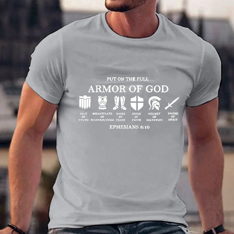 Men's Plus Size Big Tall T shirt Tee Tee Crewneck Black White Navy Blue Short Sleeves Outdoor Going out Print Letter Clothing Apparel Cotton Blend Streetwear Stylish Casual3