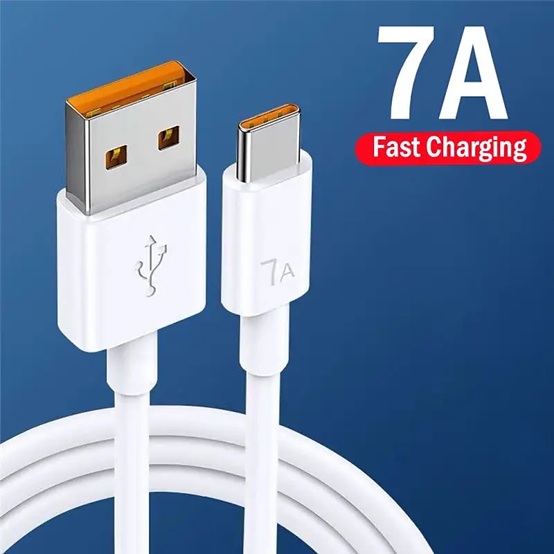 7A 100W Type C USB Cable Super-Fast Charge Cable For Huawei Mate 40 30 Xiaomi Samsung Fast Charging USB Charger Cables Data Cord Good Quality And Durable Gift For Birthday/Easter/Boy/Girlfriends3