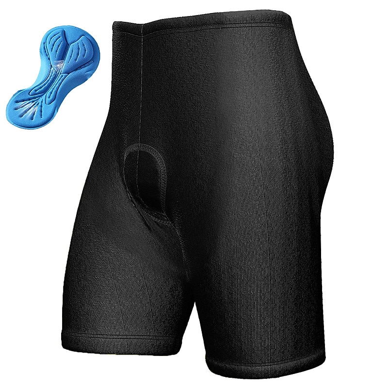 Men's Solid Color Cycling Shorts Bike Padded Shorts / Chamois Bottoms Mountain Bike MTB Road Bike Cycling Sports 3D Pad Cycling Quick Dry Moisture Wicking Black White Spandex Clothing Apparel Bike