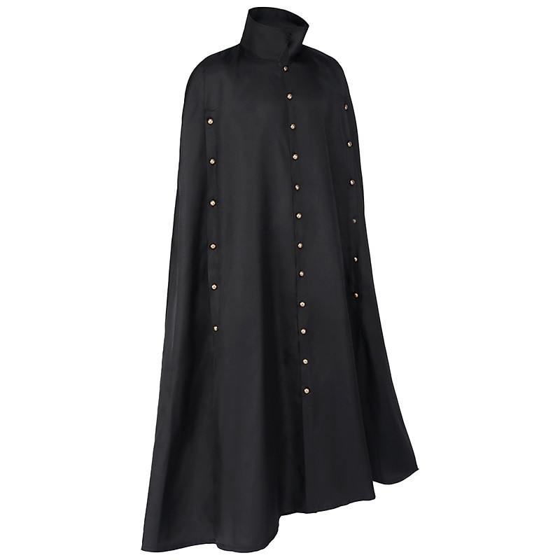 Punk & Gothic Medieval Steampunk Cape Cloak Vampire Plague Doctor Fancy Dress Men's Viking Masquerade Casual Daily Adults' Cloak2